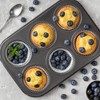 YSAMAX Non-Stick Sturdy 6 Cupcake Baking Muffin Tray, Muffin, and