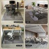 Koonmi Tempered Glass Chair Mat for Hardwood Floors & Carpets,