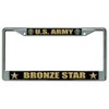 U.S. Army Bronze Star Chrome License Plate Frame