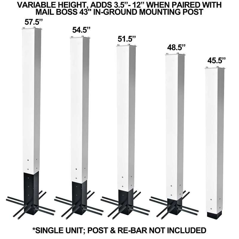 Mail Boss Post Depth Extender, Black