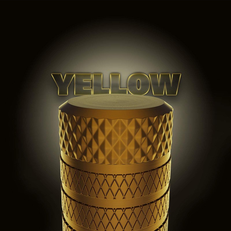 CKAuto Tire Valve Stem Caps, Golden Yellow, 4 pcs/Pack, Anodized