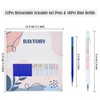 BAYTORY Erasable Pens, Retractable Fine Point 0.5mm Gel Pens with
