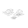 InOvate DryerJack Low Profile Roof Vent with Roof Neck (Black)