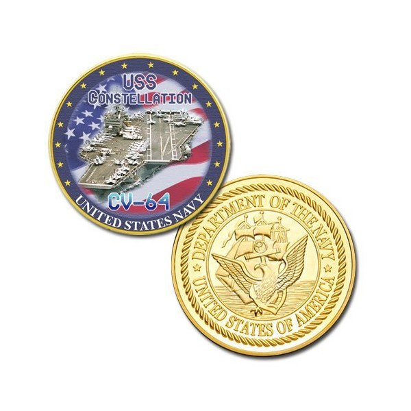 U.S. Navy USS Constellation (CV-64) GP Challenge coin S17#