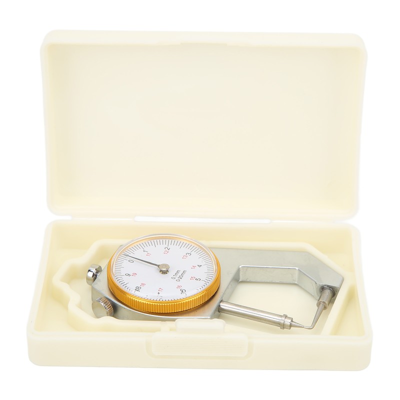 0 to 20mm Curved Tip Thickness Meter 0.1mm Resolution Precise