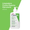 CeraVe Limpiadora Crema-Espuma Hidratante|Limpiador para piel normal a seca 473ml