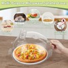 WENWELL Microwave Splatter Cover with Water Steamer,Protect Food Splashes,Dish Bowl