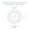 Moen Gibson Chrome Posi-Temp Pressure-Balancing Modern Valve Handle Only Trim,