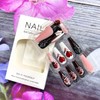 Flower False Nails Valentine's Day Press on Nails Ballet Shaped