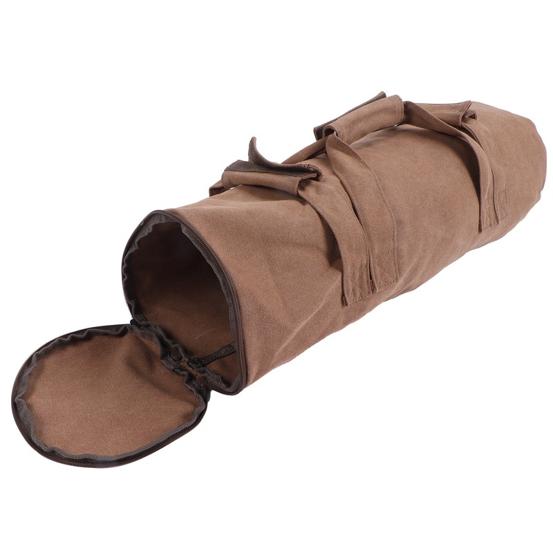Adjustable Fitness Sandbags Canvas WeightBearing Training Bag for Garden Training(Khaki