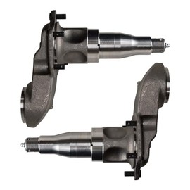 The Trailer Parts Outlet - #42 Weld-On Spindle with Flange for 7000 lb Trailer Axles - 2 1/4" Diameter - 4" Drop, Pair of Spindles