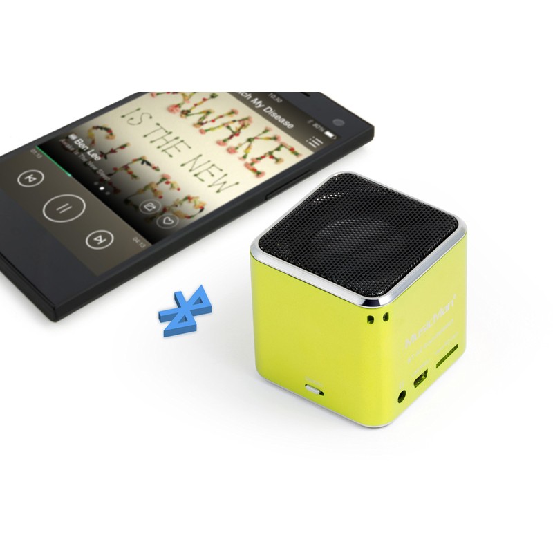 MusicMan mini Wireless Soundstation BT-X2 (MP3 Player, Bluetooth) grün