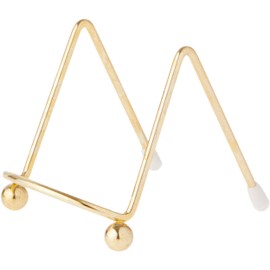 Bard's Mini Brass Wire Easel for Small, Flat Items, 2 inches High x 2.5 inches Wide x 3 inches Depth, Pack of 12