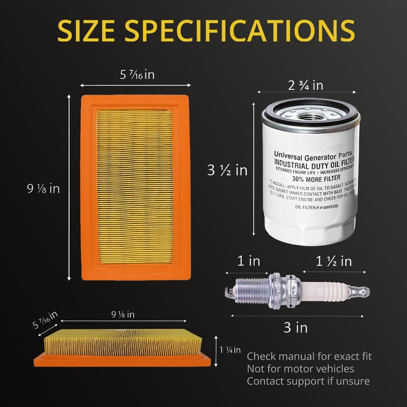 Universal Generator Part- 0J93220SSM Replacement Kit-Compatible 14kw 17kw Generator Engines-