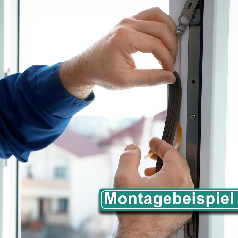 FENSTERDICHTUNG SELBSTKLEBEND | 6 m | DICHTBAND | E –
