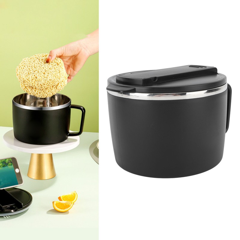 304 Stainless Steel Instant Noodle Bowl 1200ML Large Capacity Noodle
