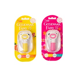 Goodmax Fairy Mini Lady Razor - Travel Size With Case - 5 Nano Blade - Moisture Bar Strip Dual Lubrication