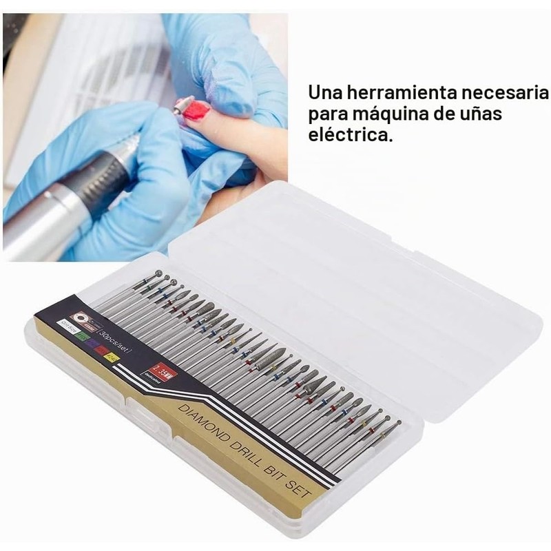 Cabezales para taladro de uñas 30 pcs – YUYTE Cimenn-GZP-121474