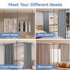 Room Divider Curtains Rods No Drilling, 4-10Ft(H) Room Divider Panel
