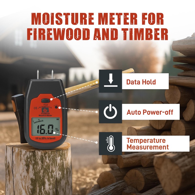 Woodeze - Wood Moisture Meter for Firewood | Digital moisture