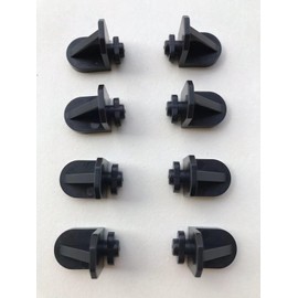 Twist-in Shelf Support Pins (8 Pack) for Kitchen Cabinets, Bookcases, Shelves Black