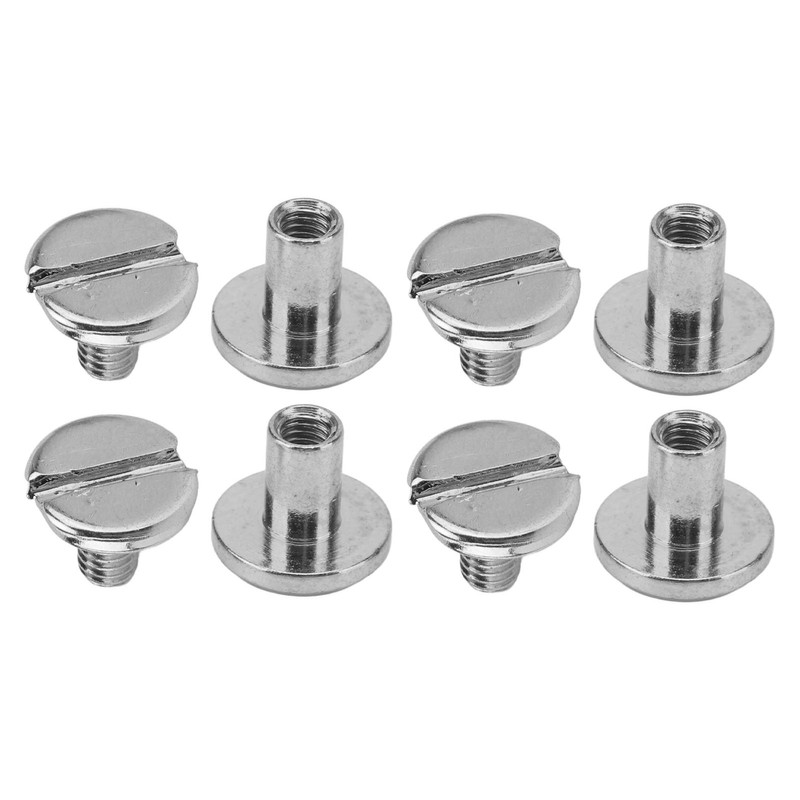 120 Sets Book Binding Screw 9x8mm Uniform Coating Color Lasting