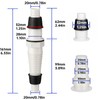 QruiLanTu Universal Drain Pipe Connector,Washing Machine Drain Hose Extension Fitting,with