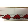 (1) Arkansas Razorbacks Vintage Decal/ Sticker Running Hogs