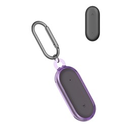 Case for PLAUD NotePin AI Voice Recorder,BOVUGAC TPU Hard Protective Shockproof Cover for PLAUD NotePin Recorder with Keychain-Purple