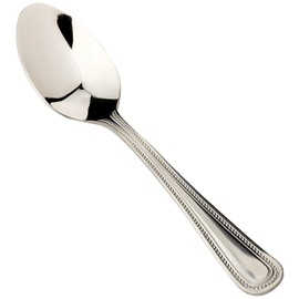 Olympia C130 Bead Cutlery Tea Spoon (Pack of 12), Silver