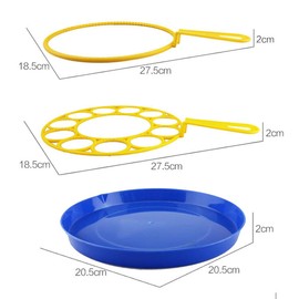 Bubble Wand Bubble Plate Blowing Toy for Kids Outdoor Educational Toys Magic Show Props for 1-3 Years Old (2 Per Board)