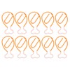100Pcs Metal Paperclips Cute Chicken Leg Shape Electroplating Rustproof Portable