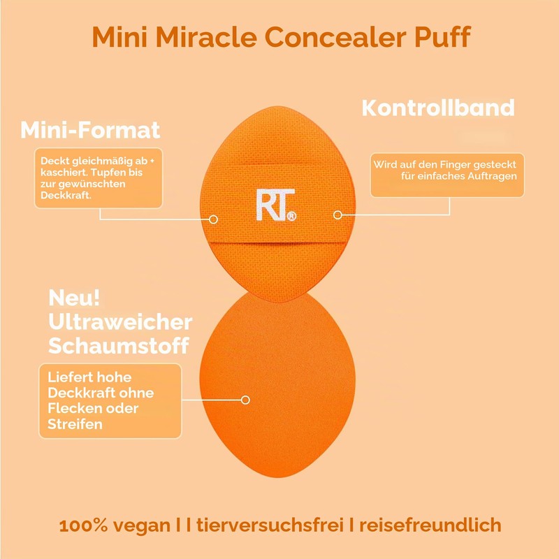 Real Techniques Mini Miracle Concealer Puff Trio Small Makeup Puff