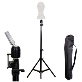 Deluxe Metal Professional Cosmetology Wig Styling Tripod Extra Strength up to 69" High Includes Carrying Case