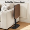 Kitstorack TV Tray Table, Adjustable Height & 90° Flip-Over Panel