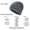 Faera Winter Hat Unisex, Warm Lined Winter Beanie, Fleece Lining,