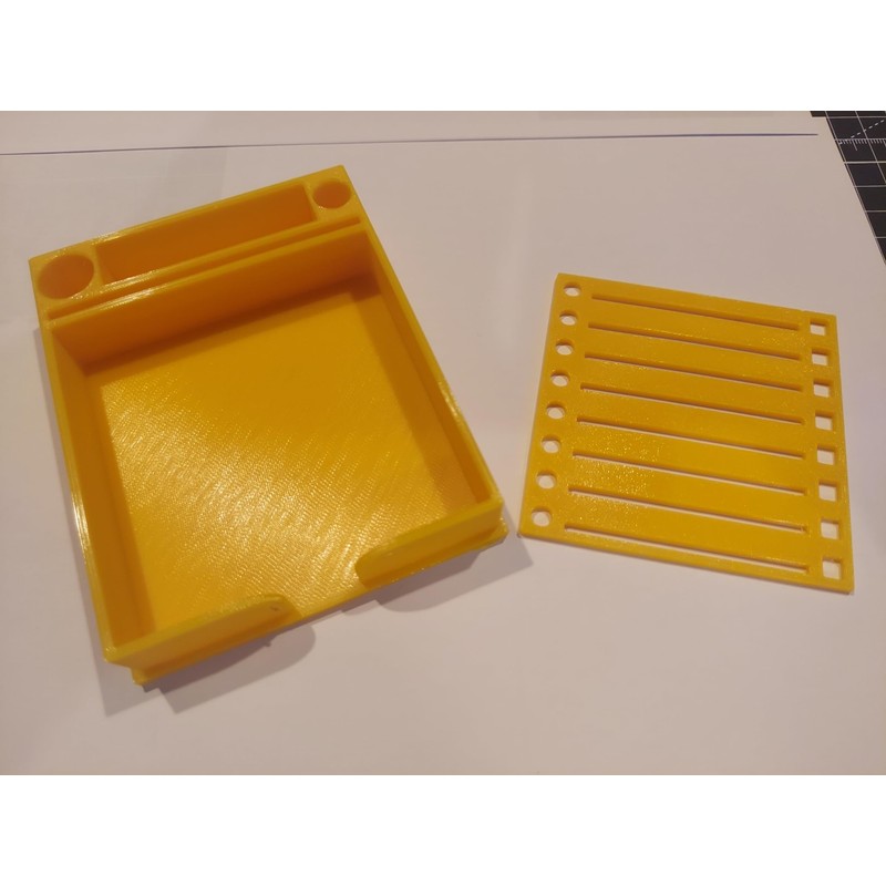 Sticky Note Holder w/Stencil (Yellow)