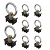 vandrabase 8 Pack L Track Tie Down O Ring, Single