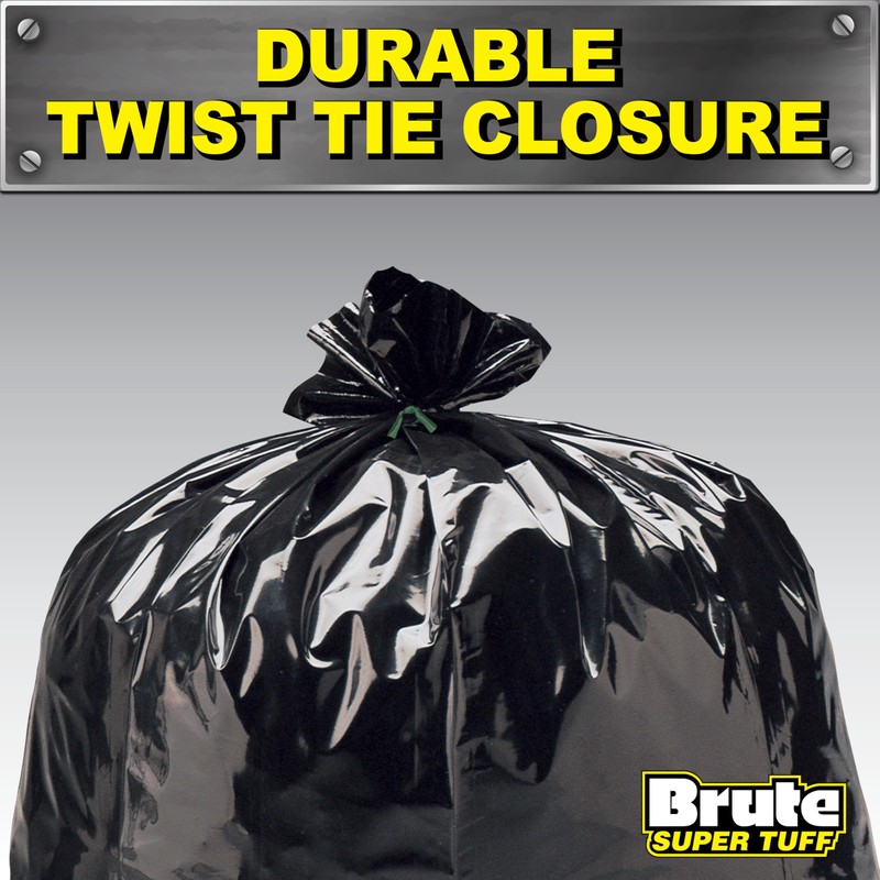 Brute Super Tuff Heavy Duty 2.2 MIL Contractor Bags, Extra