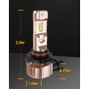 SEALIGHT XF3A 9006 LED Fog Light Bulbs or DRL,10000LM 6500K