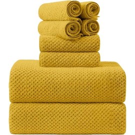 Juego de toallas de baño de 8 piezas, 2 toallas de baño extragrandes, 2 toallas de mano y 4 toallas, microfibra de secado rápido altamente absorbente