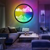 11.4" Moving Sand Art with LED Wall Sconce,Wall Mounted Sand