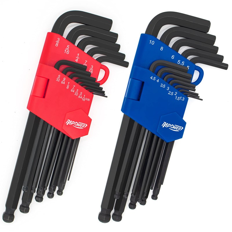 InPower Allen Wrenches Set, 26pcs SAE and Metric Allen Key