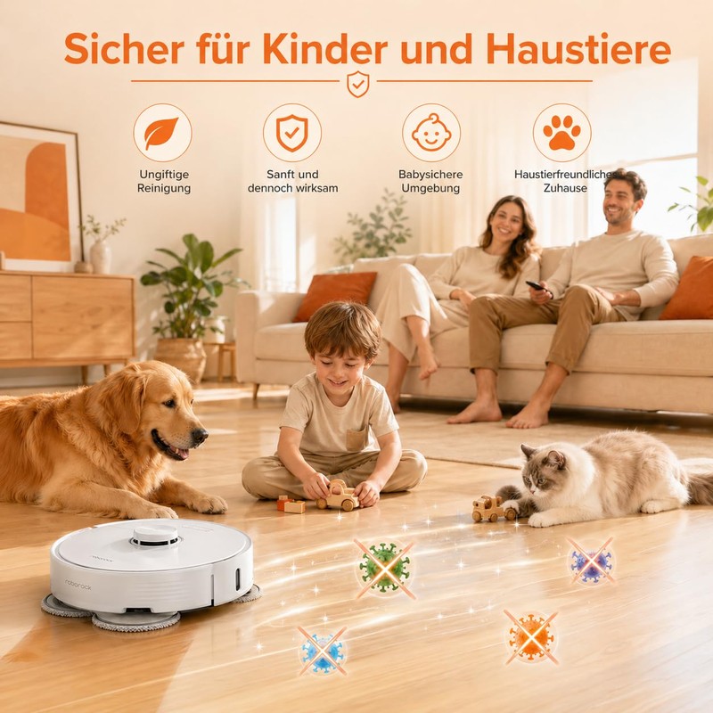 Floor Cleaning Solution Compatible with Roborock Cleaning Solution, Residue and