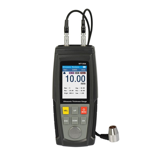 Digital Ultrasonic Thickness Gauge Tester Meter for Steel, Metal, Plastics,