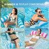LATERN 2Pcs 130CM Swimming Pool Float Hammock, 4-in-1 Saddle/Lounge Chair/Hammock/Drifter
