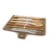 Zero Waste Plastic Free Reusable Bamboo Cutlery Set Fork, Spoon,