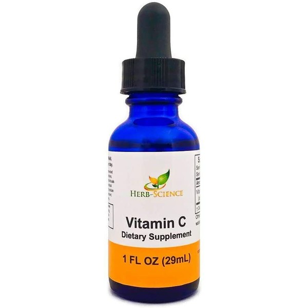 Herb-Science Liquid Vitamin C - High Absorption, Alcohol Free, Vegan