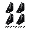 sourcing map 4Pcs Angle Corner Brackets 38mm x 38mm, Cold