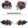 Hydraulic Valve 2 Spool, Hydraulic Directional Control Valve, 11GPM Hydraulic